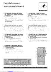 Monacor TXA-1022CD Zusatzinformation