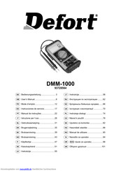 Defort DMM-1000 Bedienungsanleitung