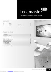 Legamaster e-SCREEN ETX Kurzanleitung Zur Installation