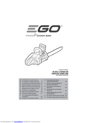 EGO CS1600E Bedienungsanleitung