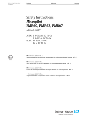 Endress+Hauser Micropilot FMR62 Bedienungsanleitung