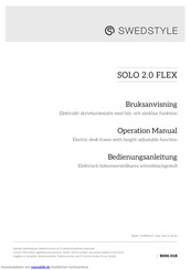 Swedstyle SOLO 2.0 FLEX Bedienungsanleitung