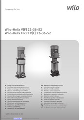 Wilo Helix FIRST V 52 Einbau- Und Betriebsanleitung