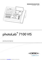 wtw photoLab 7100 VIS Bedienungsanleitung