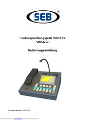 SEB VBP4 Serie Bedienungsanleitung