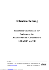 IOTRONIC AQUACON + m20 Betriebsanleitung