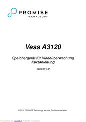 Promise Technology Vess A3120 Kurzanleitung