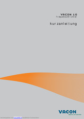Vacon 10 Kurzanleitung