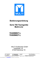 Multi 70/80BMGT-L Bedienungsanleitung