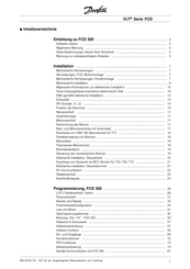 Danfoss VLT FCD 300 Produkthandbuch