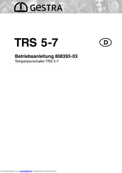 GESTRA TRS 5-7 Betriebsanleitung