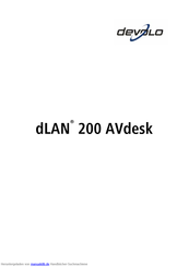 devolo dLAN 200 AVdesk Bedienungsanleitung