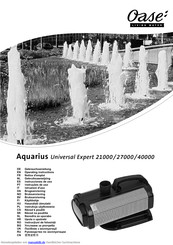 Oase Aquarius Universal Expert 40000 Gebrauchsanleitung