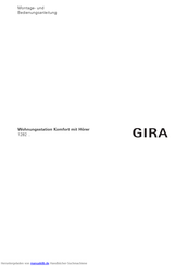 Gira 1282 Serie Montage- Und Bedienungsanleitung