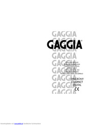 Gaggia Syncrony Compact Gebrauchsanweisung