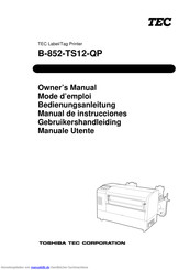 TEC B-852-TS12-QP Bedienungsanleitung
