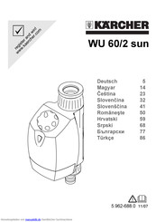 Kärcher WU 60/2 sun Betriebsanleitung