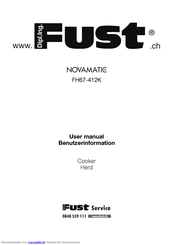 NOVAMATIC FH67-412K Benutzerinformation