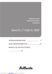 Bellavita 944315 LT1206 A+ BSP Benutzerinformation