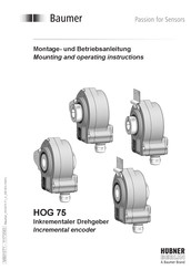 Baumer HOG 75 Montage- Und Betriebsanleitung