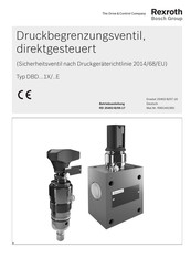 Bosch Rexroth DBD20-1X/..E Serie Betriebsanleitung