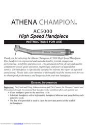 ATHENA CHAMPION AC5000 Gebrauchsanweisung