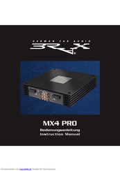 BRAX MX4 PRO Bedienungsanleitung