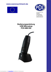 PCE Instruments PCE-MM 200 Bedienungsanleitung