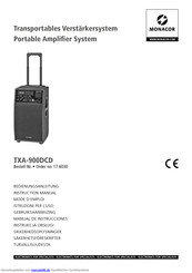 Monacor TXA-900DCD Bedienungsanleitung