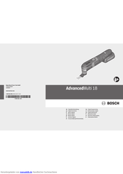 Bosch AdvancedMulti 18 Originalbetriebsanleitung