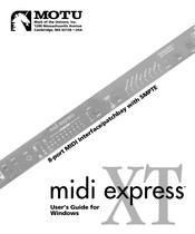 MOTU MIDI Express XT Handbuch