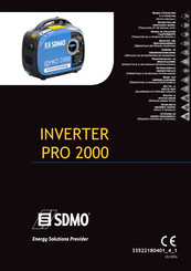 SDMO INVERTER PRO 2000 Benutzer- Und Wartungshandbuch