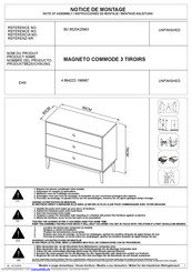 BUT MAGNETO COMMODE 3 TIROIRS Montageanleitung