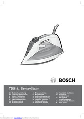 Bosch TDS12-Serie SensorSteam Gebrauchsanleitung