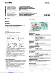 Siemens RLE125 Installationsanleitung