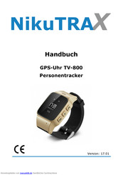 NikuTRAX GPS-Uhr TV-800 Handbuch