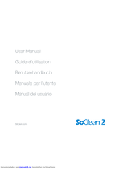 SoClean 2 Benutzerhandbuch