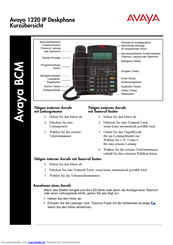 Avaya 1220 Kurzübersicht