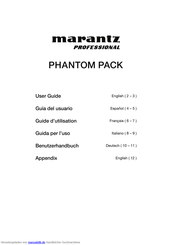 Marantz professional PHANTOM PACK Benutzerhandbuch