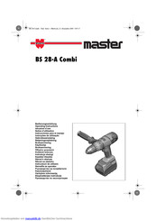 Master BS 28-A Combi Bedienungsanleitung