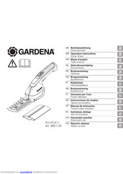 Gardena Set AccuCut Li Betriebsanleitung