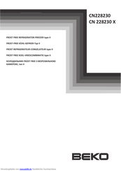 Beko CN 228230 Bedienungsanleitung