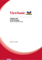 ViewSonic VA705-LED Bedienungsanleitung