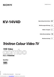 Sony Trinitron KV-14V4D Bedienungsanleitung