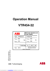 ABB VTR 454-42 Betriebshandbuch