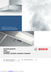 Bosch Okap DHU645U Gebrauchsanleitung