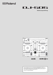 Roland serato DJ-505 Bedienungsanleitung