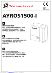 V2 AYROS1500-I Bedienungsanleitung