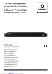 Monacor VCA-202 Bedienungsanleitung