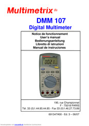 Multimetrix DMM 107 Bedienungsanleitung